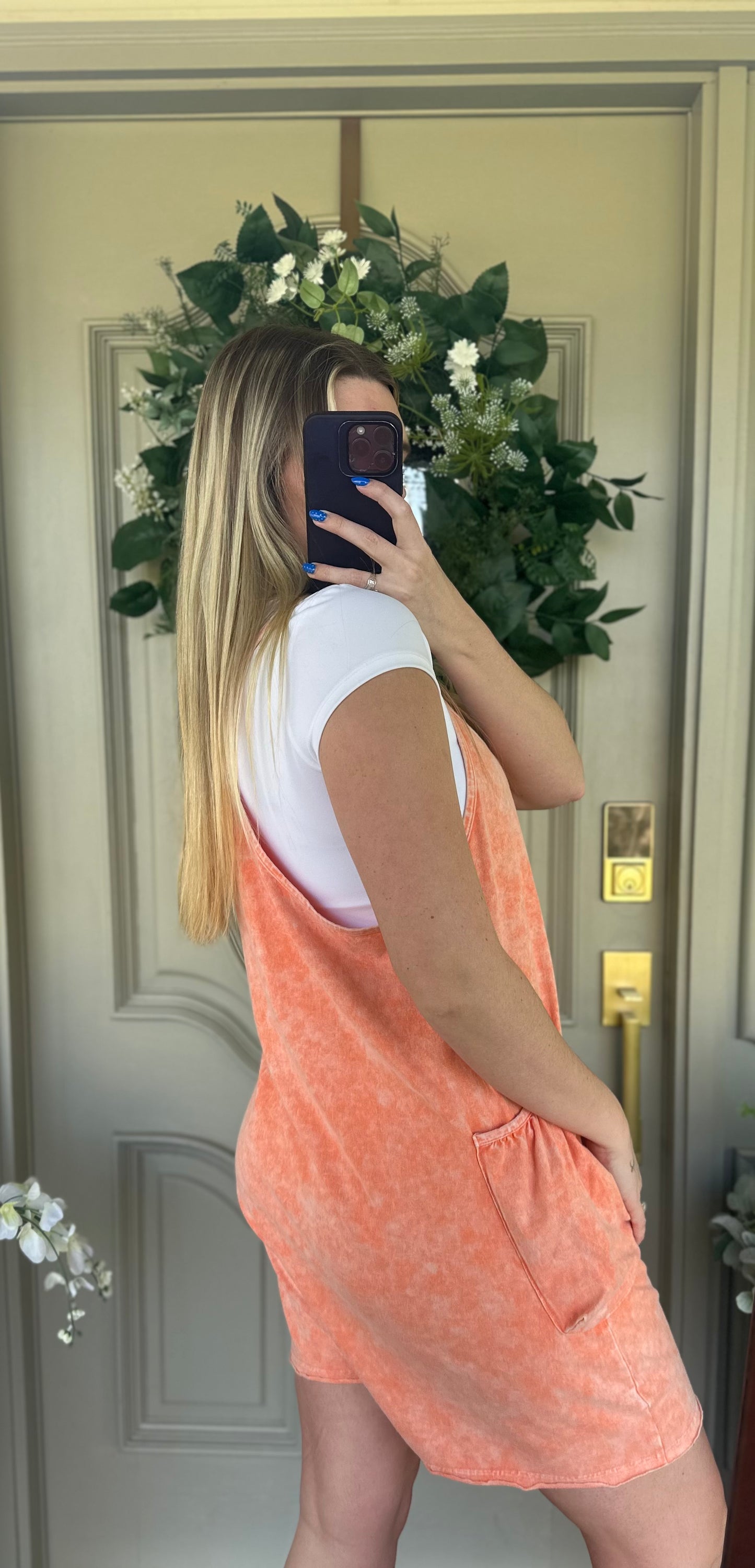 Acid Wash Hotshot Romper