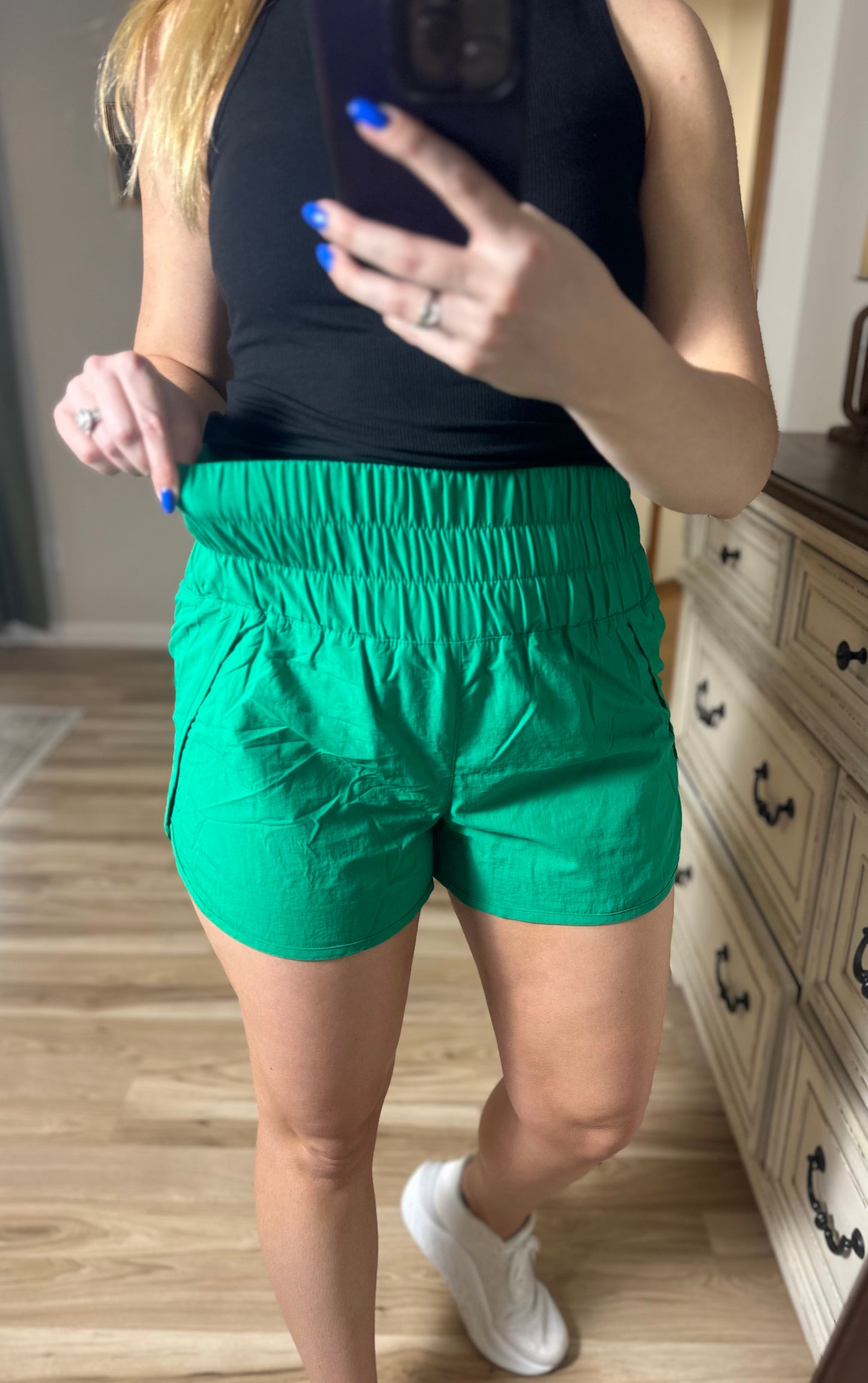 Athletic Smocked Shorts