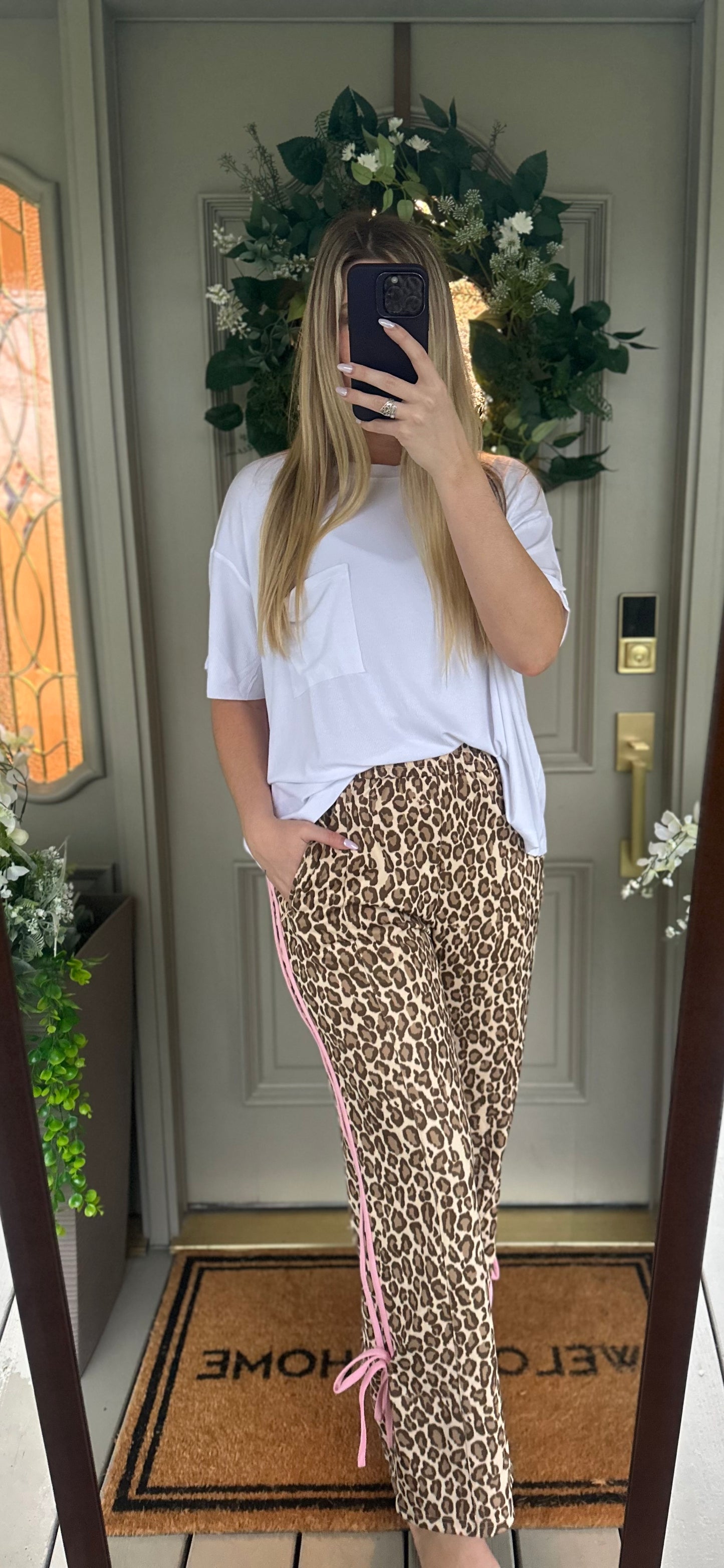 Cheetah Stripe Track Pants