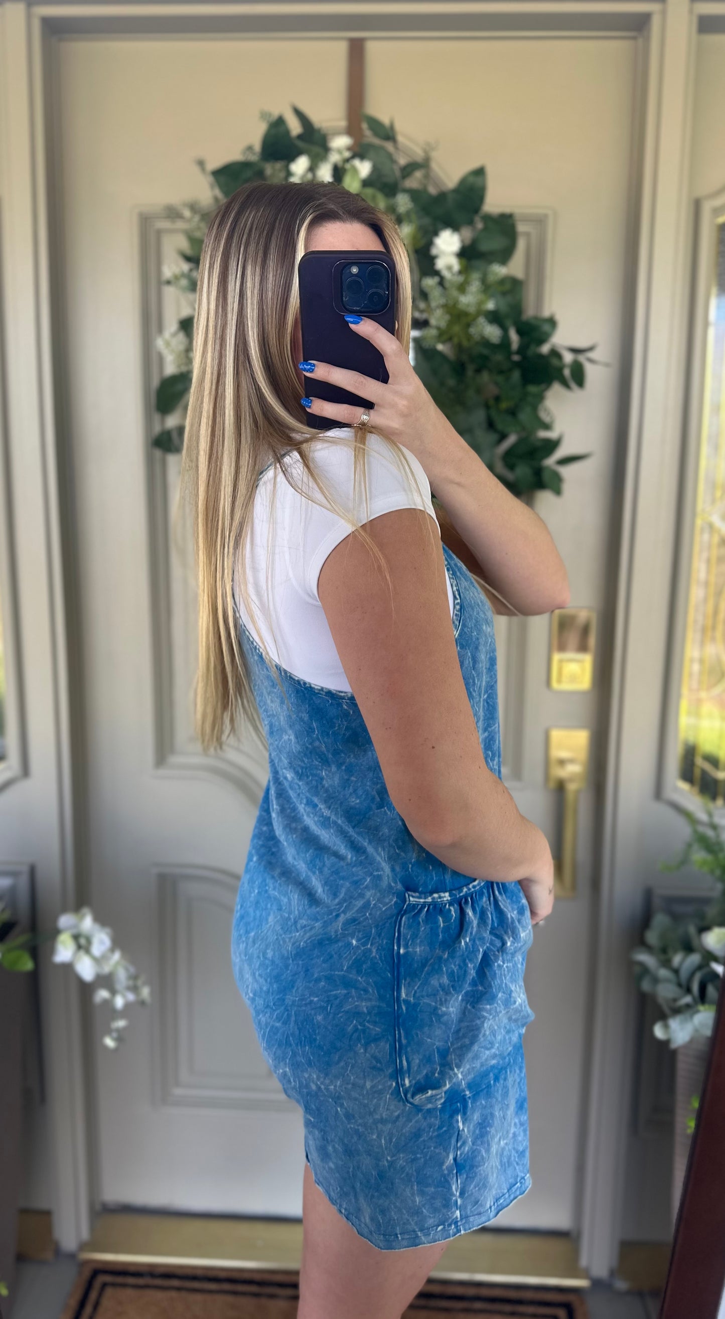 Acid Wash Hotshot Romper