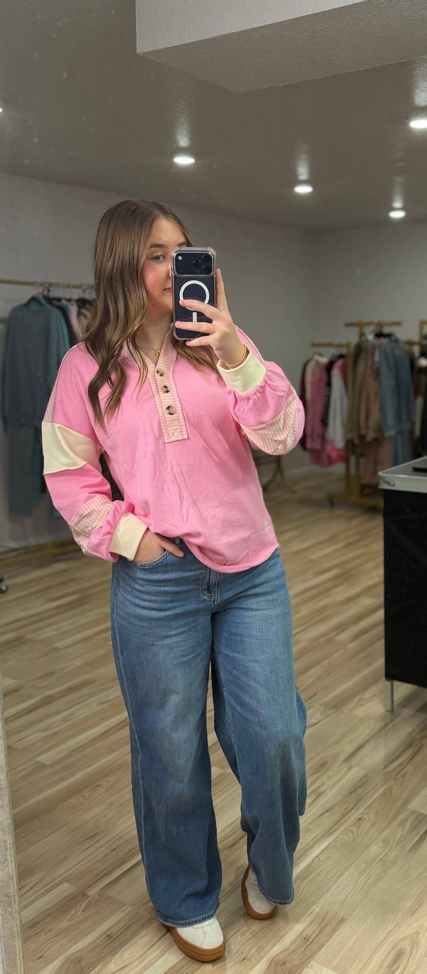 LOVER STRIPE PINK TOP