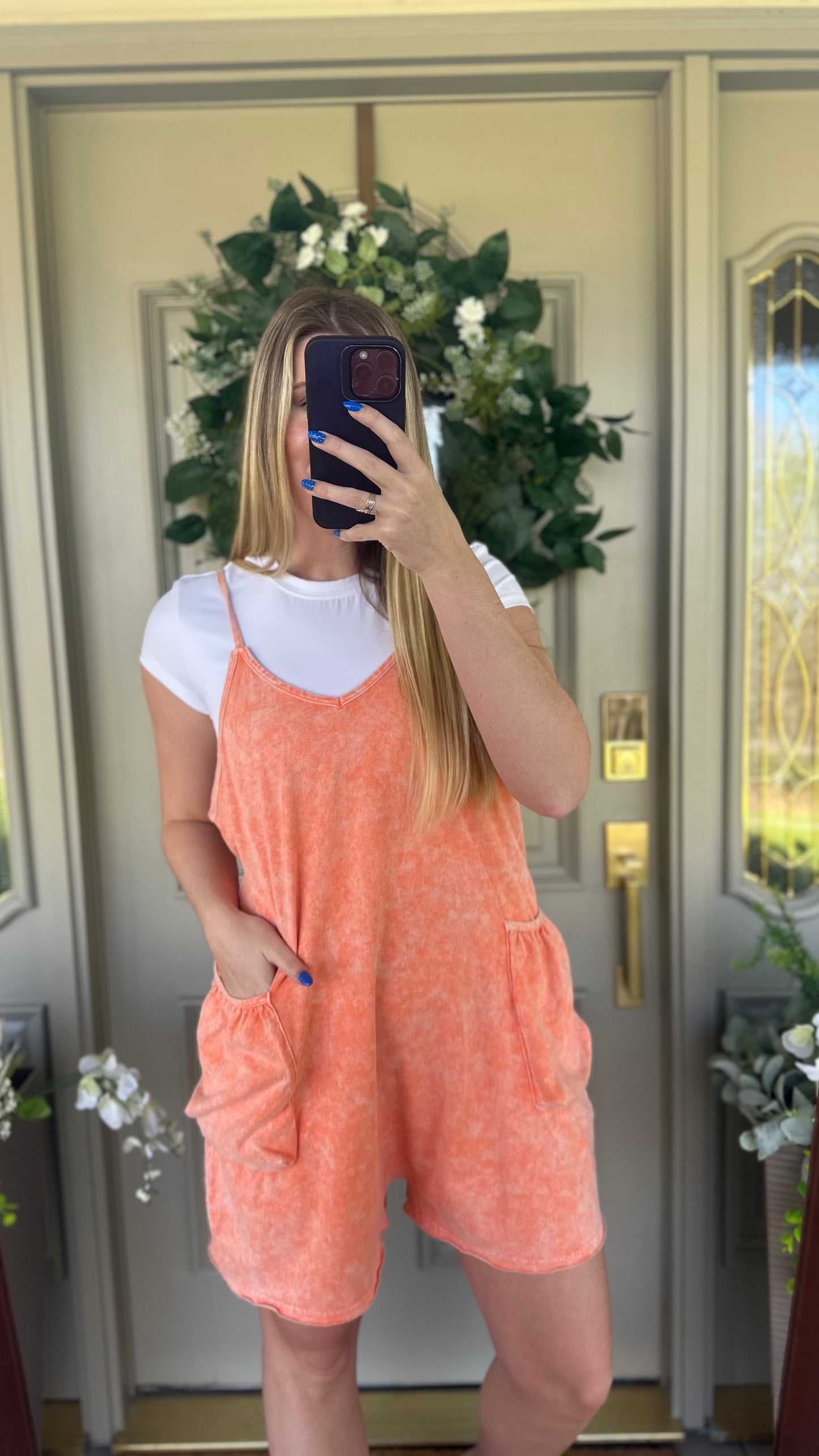 Acid Wash Hotshot Romper