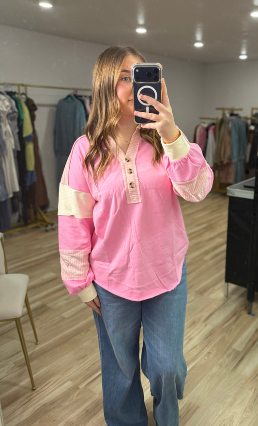 LOVER STRIPE PINK TOP