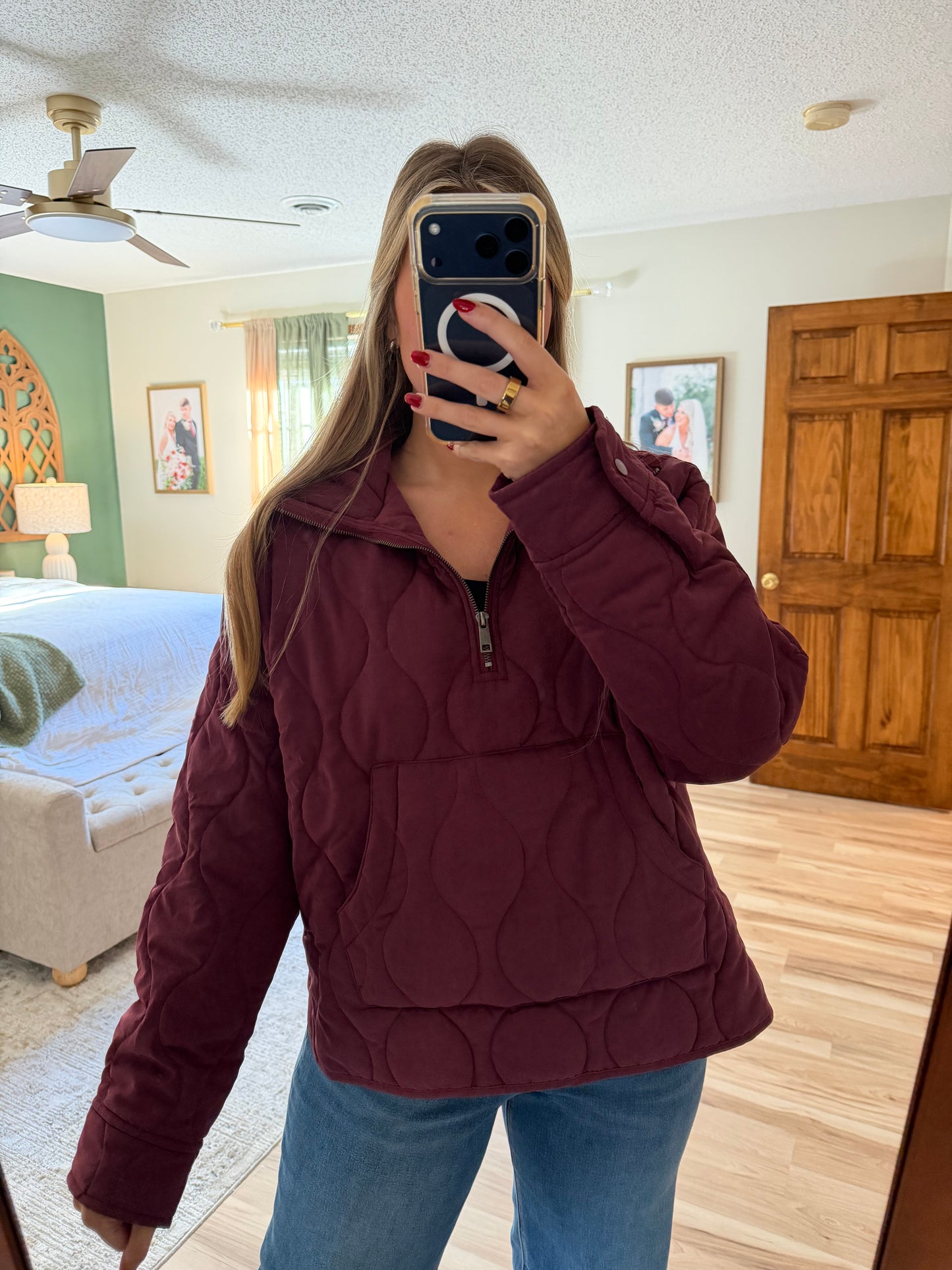 CHERRY MOCHA PUFFER QZIP